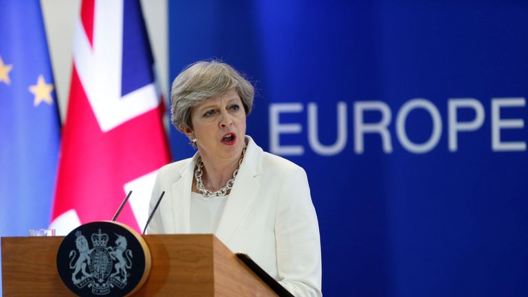 Theresa May denied having blocked a deal over EU citizens&#39; rights last year