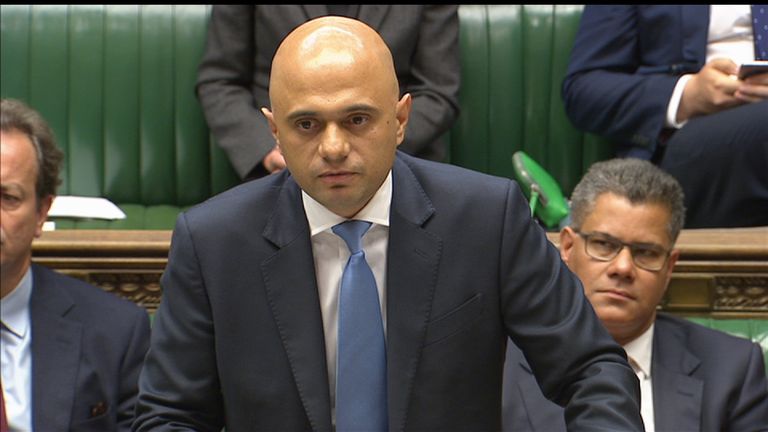 Communities Secretary Sajid Javid confirmed cladding on 75 buildings have failed safety tests