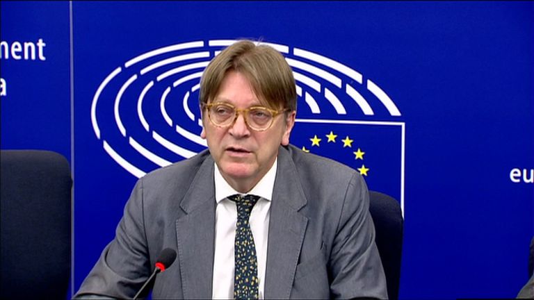 Guy Verhofstadt called President Trump&#39;s visit to Europe a disaster