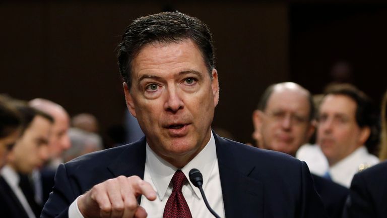 Former FBI director James Comey