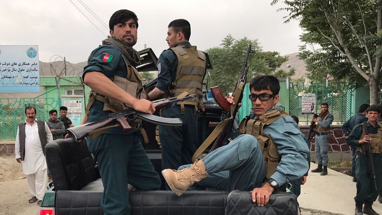 Afghan policemen