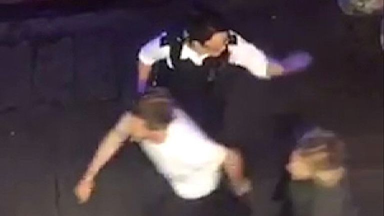 Police urge people to flee during the Borough Market terror attack