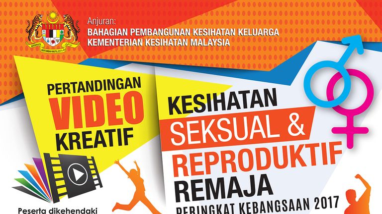 A poster advertising a contest from Malaysia&#39;s health ministry for videos explaining how to “prevent” homosexuality.
