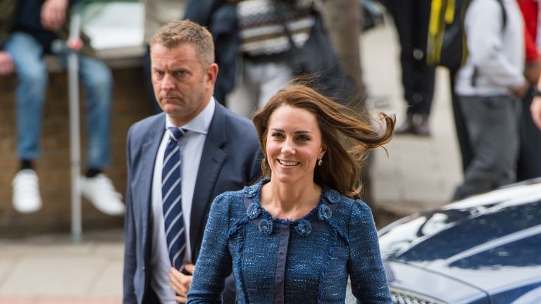 Kate arrives at Kings College Hospital to meet staff and patients affected by the terrorist attacks