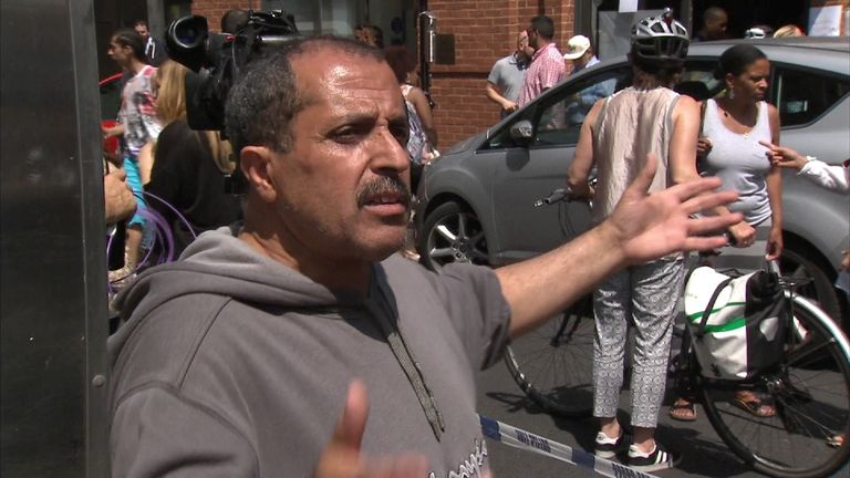 Resident Ahmed Chellat is unhappy with the amount of information reaching him and others after a fire at the Grenfell Tower