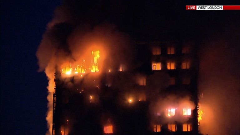Two hundred firefighters are tackling the blaze