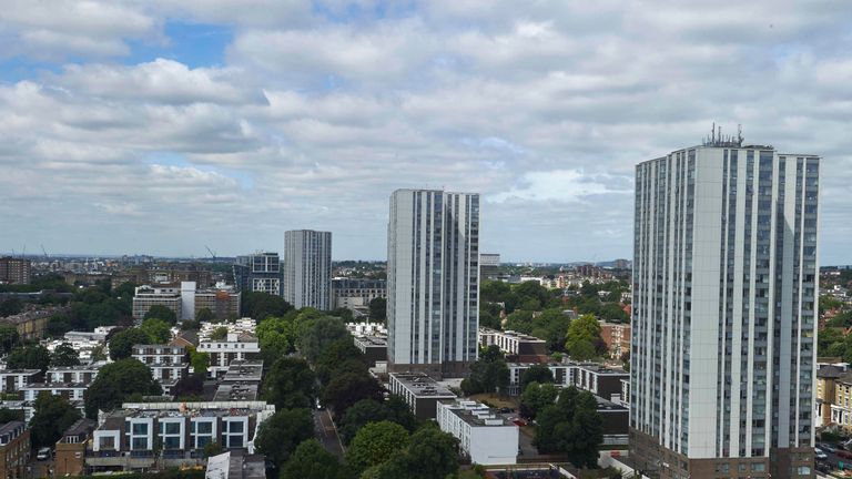 Four tower blocks in Camden were among those identified as having suspect cladding 