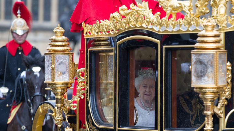 There will be no carriage for the Queen this year