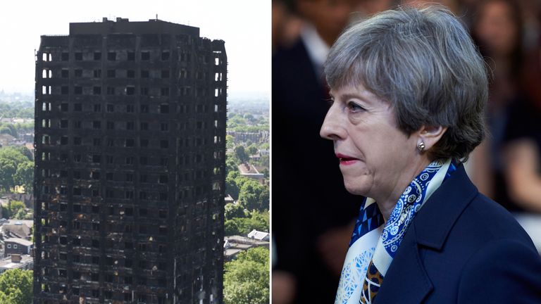Theresa May said the response to Grenfell Tower was 'not good enough'