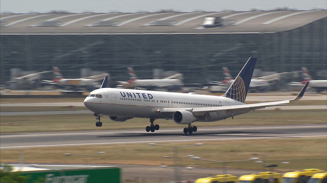 United Airlines flight