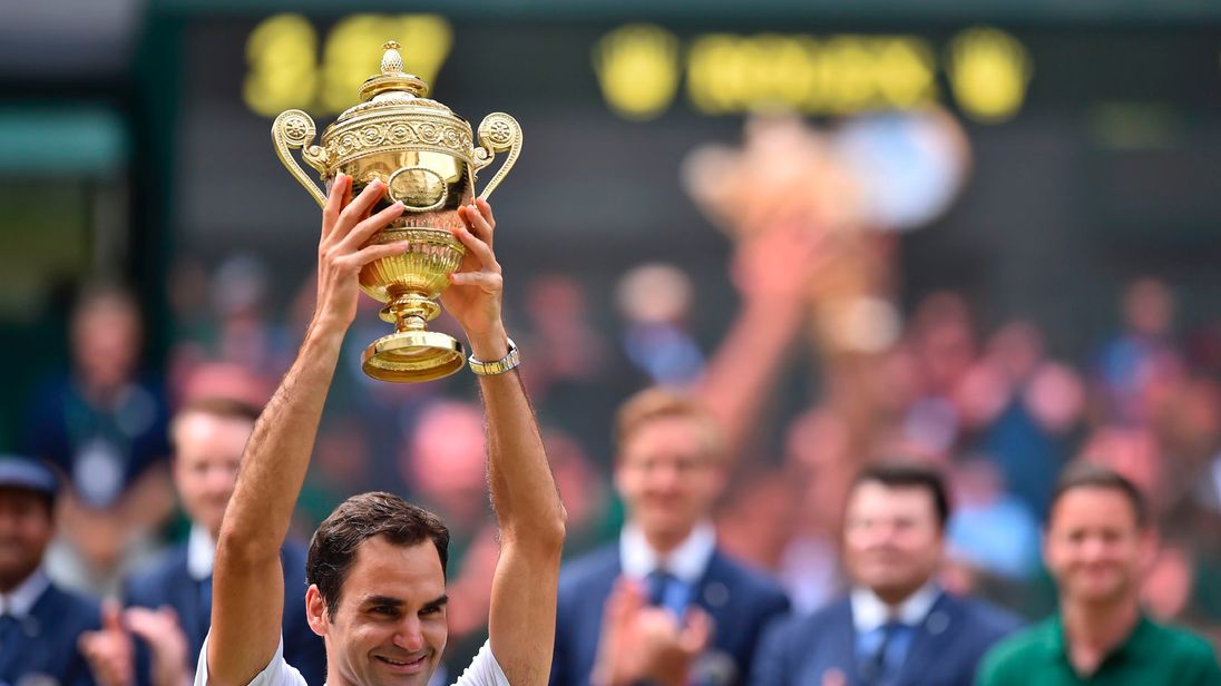 Federer, 35, has become the oldest man in the open era to win Wimbledon