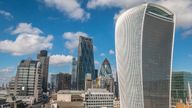 The Walkie Talkie building at 20 Fenchurch Street, London.