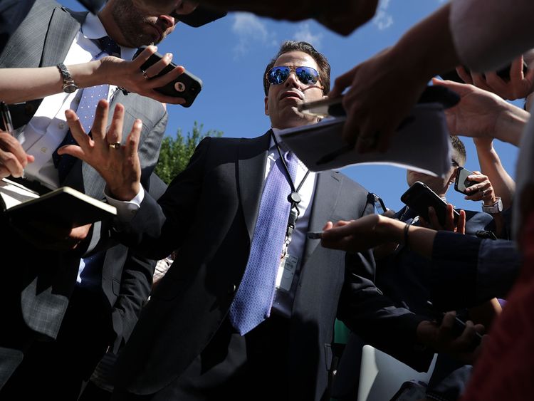 Scaramucci made lewd comments about his colleagues in conversation with a journalist