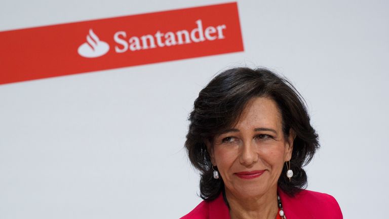 Banco Santander Chairman Ana Patricia Botin looks on during a news conference at the Bank&#39;s Castellana building on June 7, 2017 in Madrid, Spain. Banco Santander