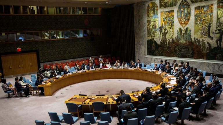 The UN Security Council meeting was held to discuss North Korea&#39;s latest missile test
