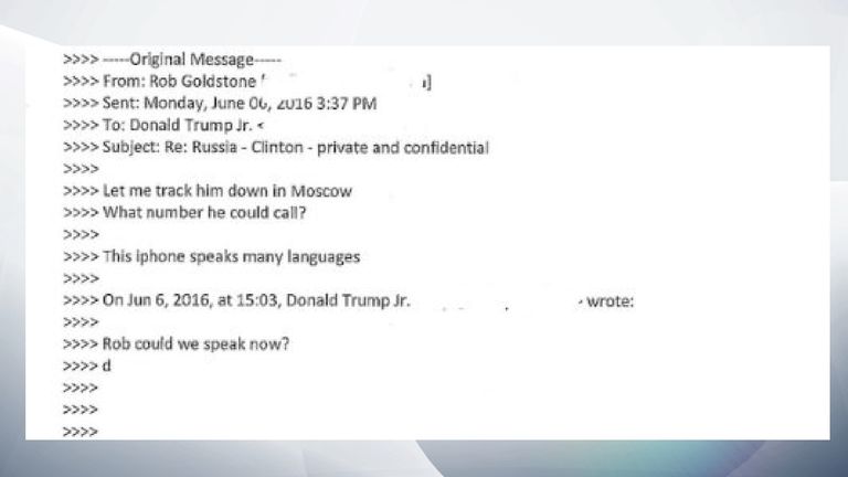 PART 3 - Trump Jr email exchange
