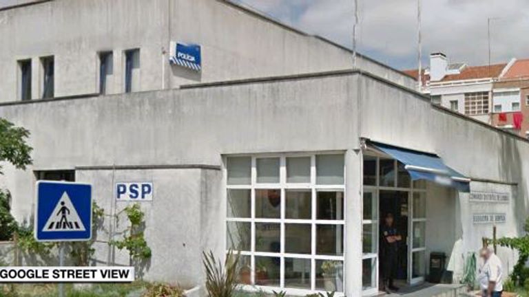 Alfragide police station where the men were detained