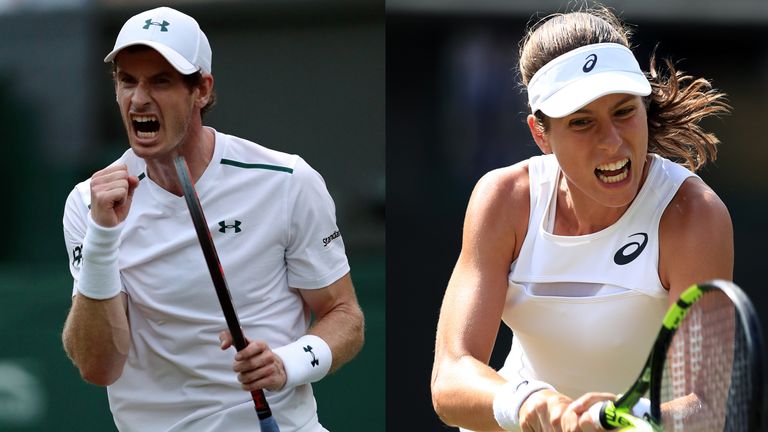 Andy Murray and Jo Konta have reached the next round at Wimbledon