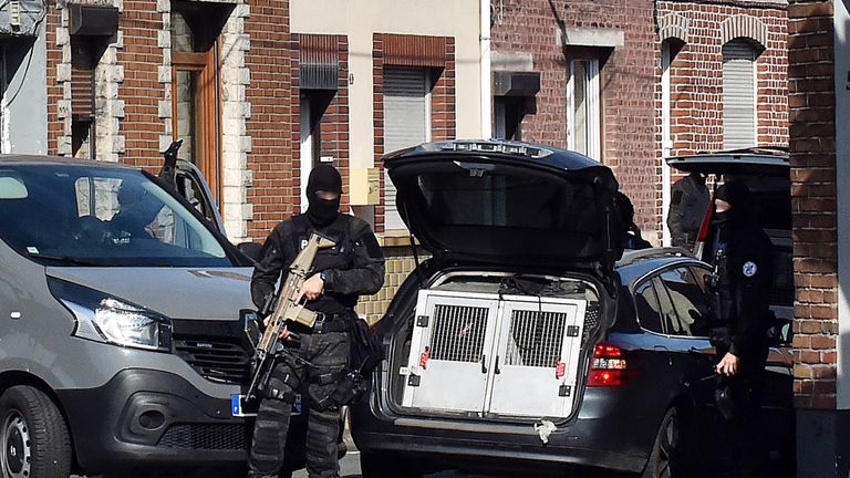 The anti-terror investigation is a Franco-Belgian operation