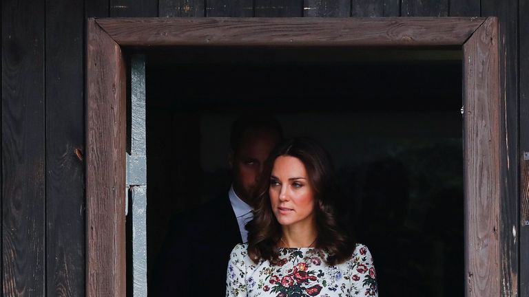 Catherine, The Duchess of Cambridge at the museum of former German Nazi concentration camp Stutthof in Sztutowo, Poland