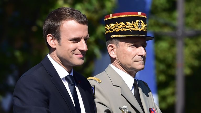 President Macron and Pierre de Villiers clashed over the French military&#39;s budget