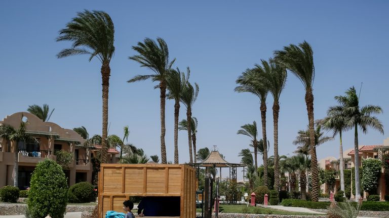 The attack happened on the beach in Hurghada