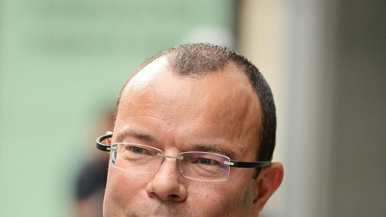 Finance expert, Jeffrey Blue arrives at the High Court in London, where he faces a dispute with Newcastle United owner and sportswear firm boss Mike Ashley. PRESS ASSOCIATION Photo. Picture date: Monday July 3, 2017. 