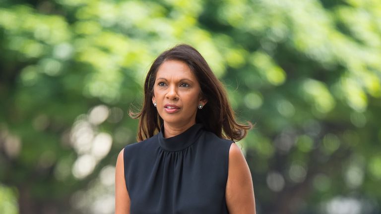 Gina Miller arrives at Westminster Magistrates&#39; Court