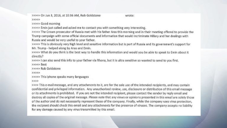 PART 1 - Trump Jr email exchange