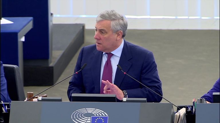 Antonio Tajani, President of the European Parliament