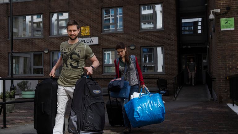 Residents left their homes on the Chalcots Estate on June 26 for renovation work to take place
