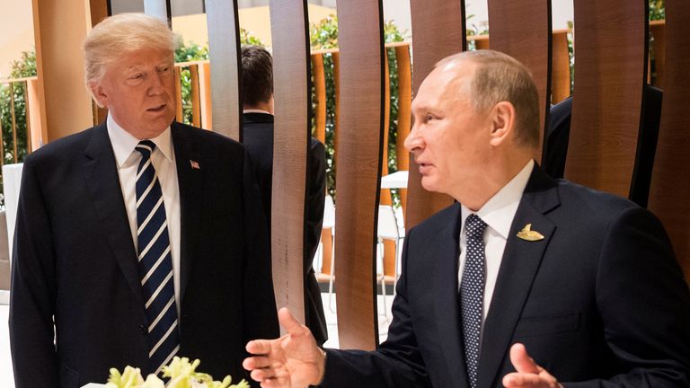 Donald Trump and Vladimir Putin 