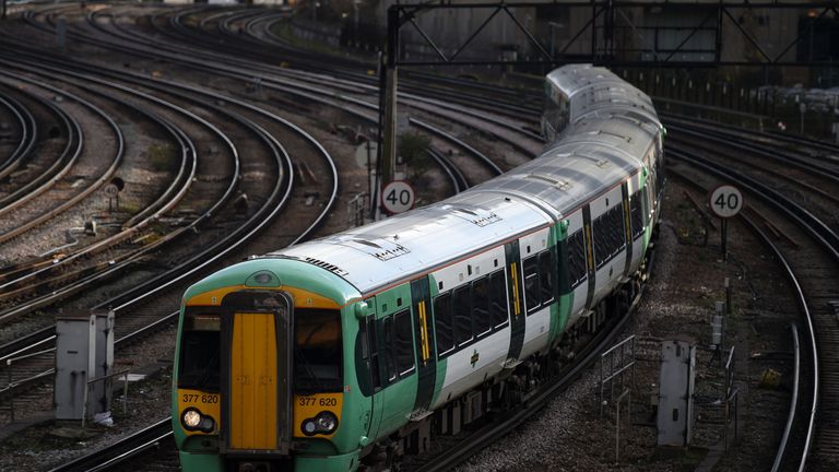 File photo dated 16/02/17 of a Southern rail train at Victoria Station in London. 