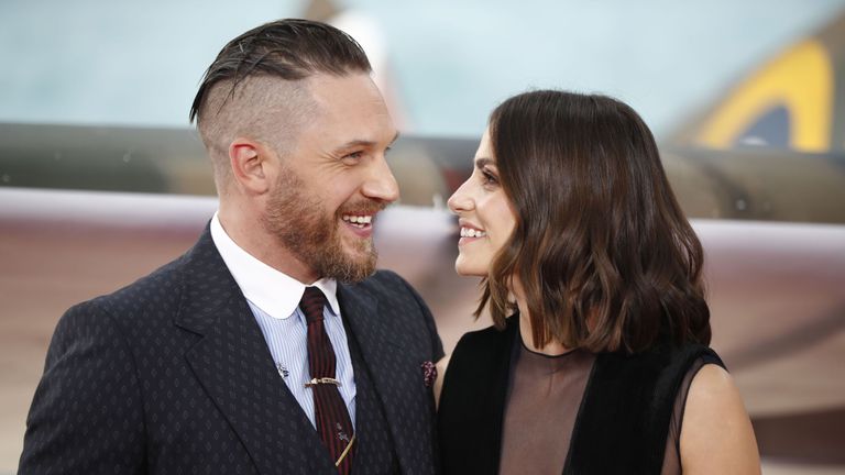 Tom Hardy and wide Charlotte Riley also attended the premiere