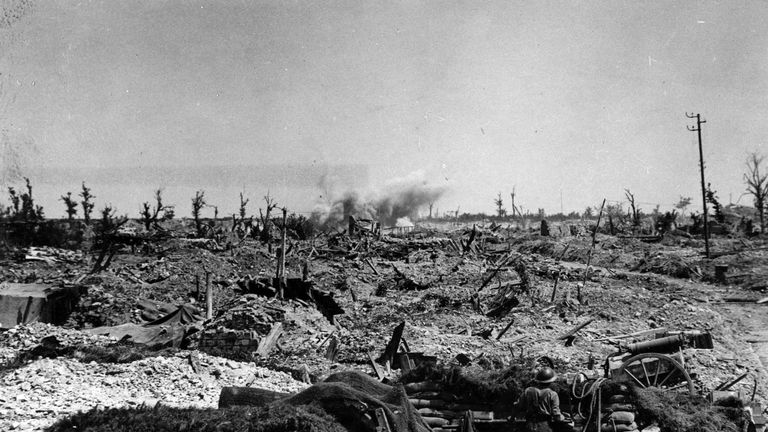 Canadian lines, Battle of Passchendaele, 1917. Pic: Kharbine-Tapabor/REX/Shutterstock