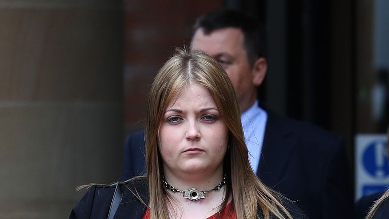 Rebecca williams who was injured in a fire started by her boyfriend&#39;s brother Blair Logan
