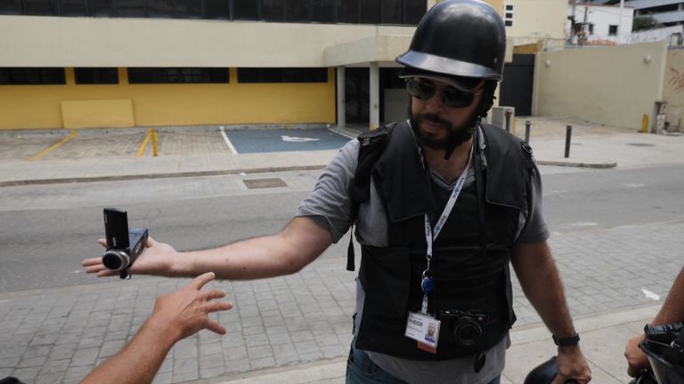 Sky News&#39; Venezuelan producer was shot and wounded by police