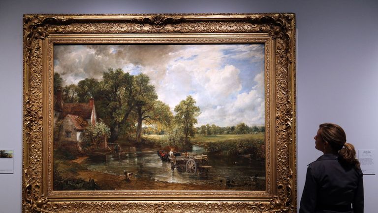 John Constable&#39;s 1821 painting The Hay Wain has come second in a poll of the nation&#39;s favourite artwork