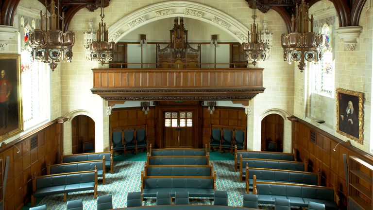 Image of inside the Supreme Court in the UK