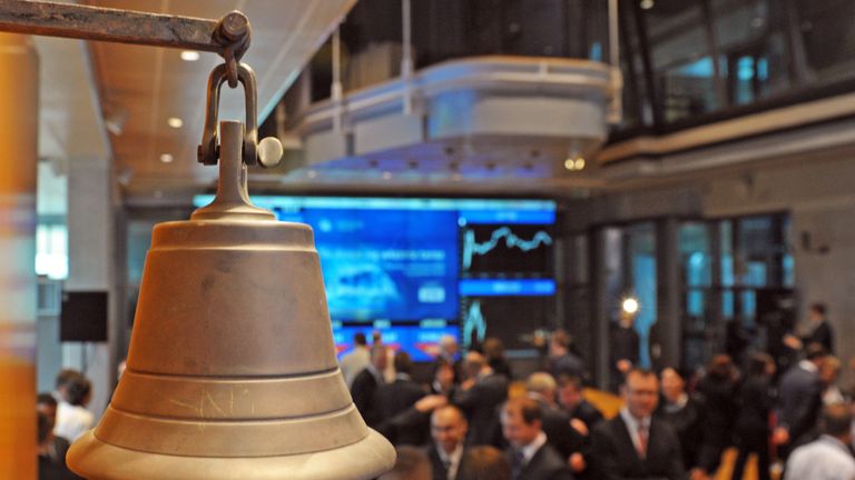 The Stock Exchange bell is used to open or close the session in Warsaw on November 9, 2010. 