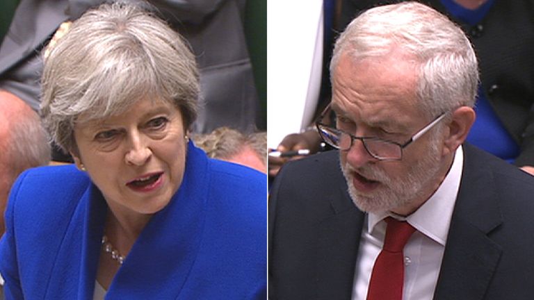 Theresa May and Jeremy Corbyn