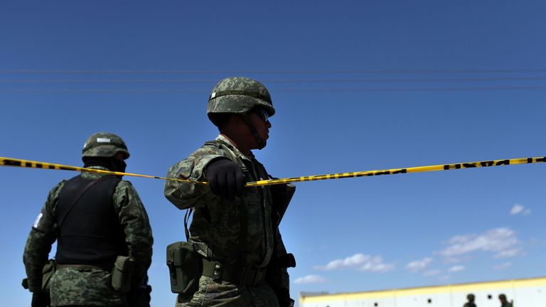 Mexican military police have been dealing with an upsurge in gang violence. File pic