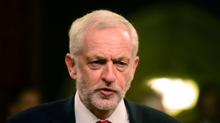 Labour leader Jeremy Corbyn