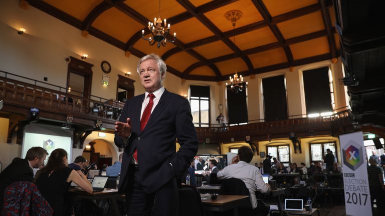 Brexit Secretary David Davis topped the survey with 21% of the votes