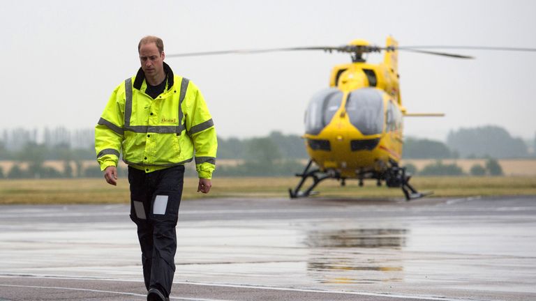 Prince William worked his final shift for East Anglian Air Ambulance this week