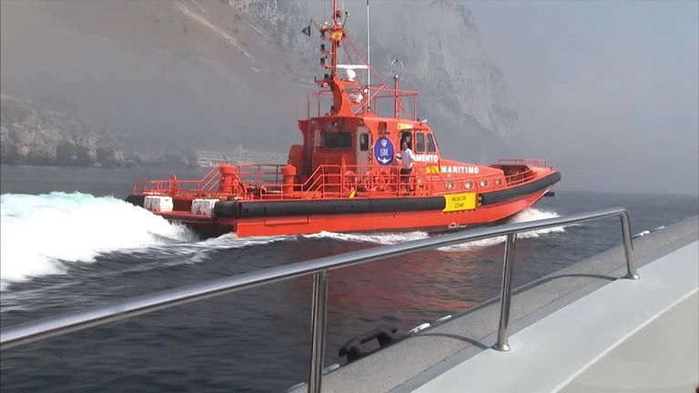 The crew was told to leave Gibraltarian waters but returned 30 minutes later