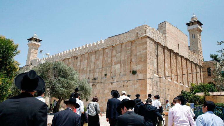 The Ibrahimi Mosque or Cave of the Patriarchs is a holy shrine for both Muslims and Jews