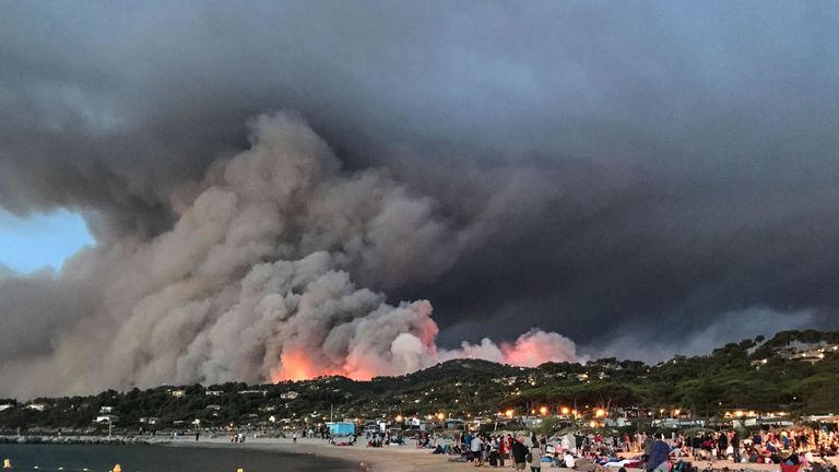 Wildfires have sparked evacuations across southern France in recent days. File pic