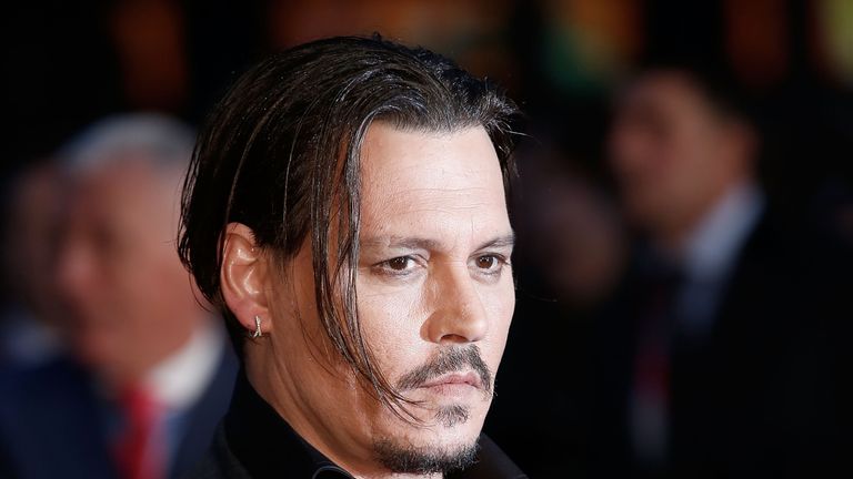 Johnny Depp attends the &#39;Black Mass&#39; Virgin Atlantic Gala screening during the BFI London Film Festival, at Odeon Leicester Square on October 11, 2015 in London, England. (Photo by John Phillips/Getty Images for BFI)