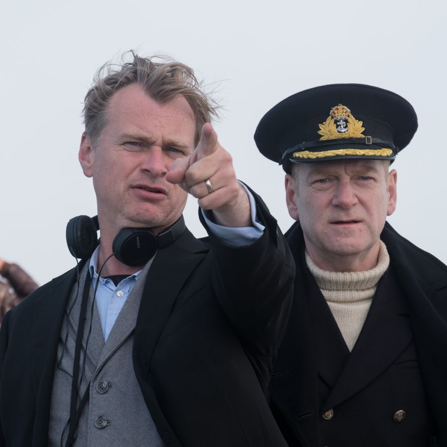 Nolan and Branagh at Dunkirk